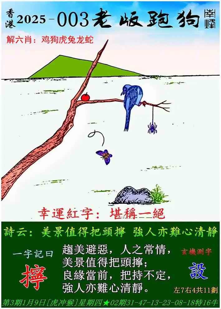 老版跑狗图